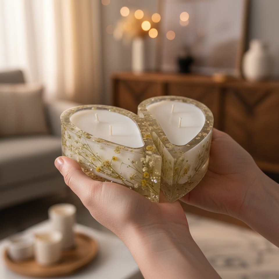 Limon Ferahlığı Özel Kaplı El Yapımı Doğal Mum