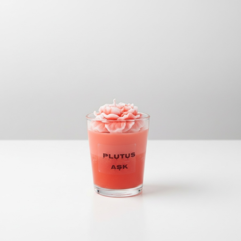 Aşk Ritüeli Gül Esanslı El Yapımı Doğal Mum